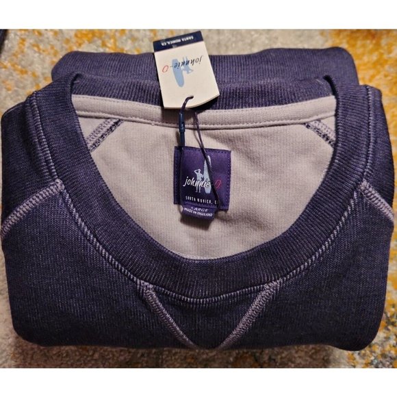 New Johnnie O Shields sweatshirt navy men's Small Original $128 - Picture 3 of 8